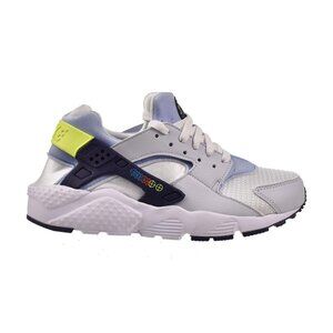 Nike Huarache Run (GS) Big Kids Shoes White-Blue dv3479-100 5.5Y - NIB